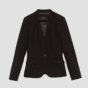 NWT ZARA BASIC BLACK BLAZER 10